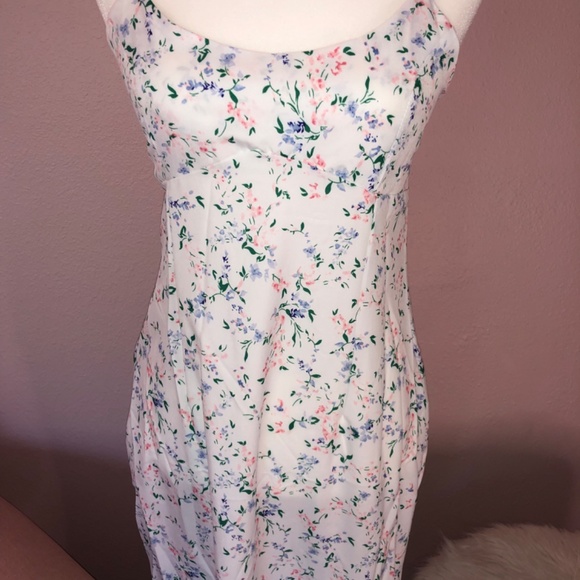 Satin Floral Maxi Dress - Picture 4 of 10